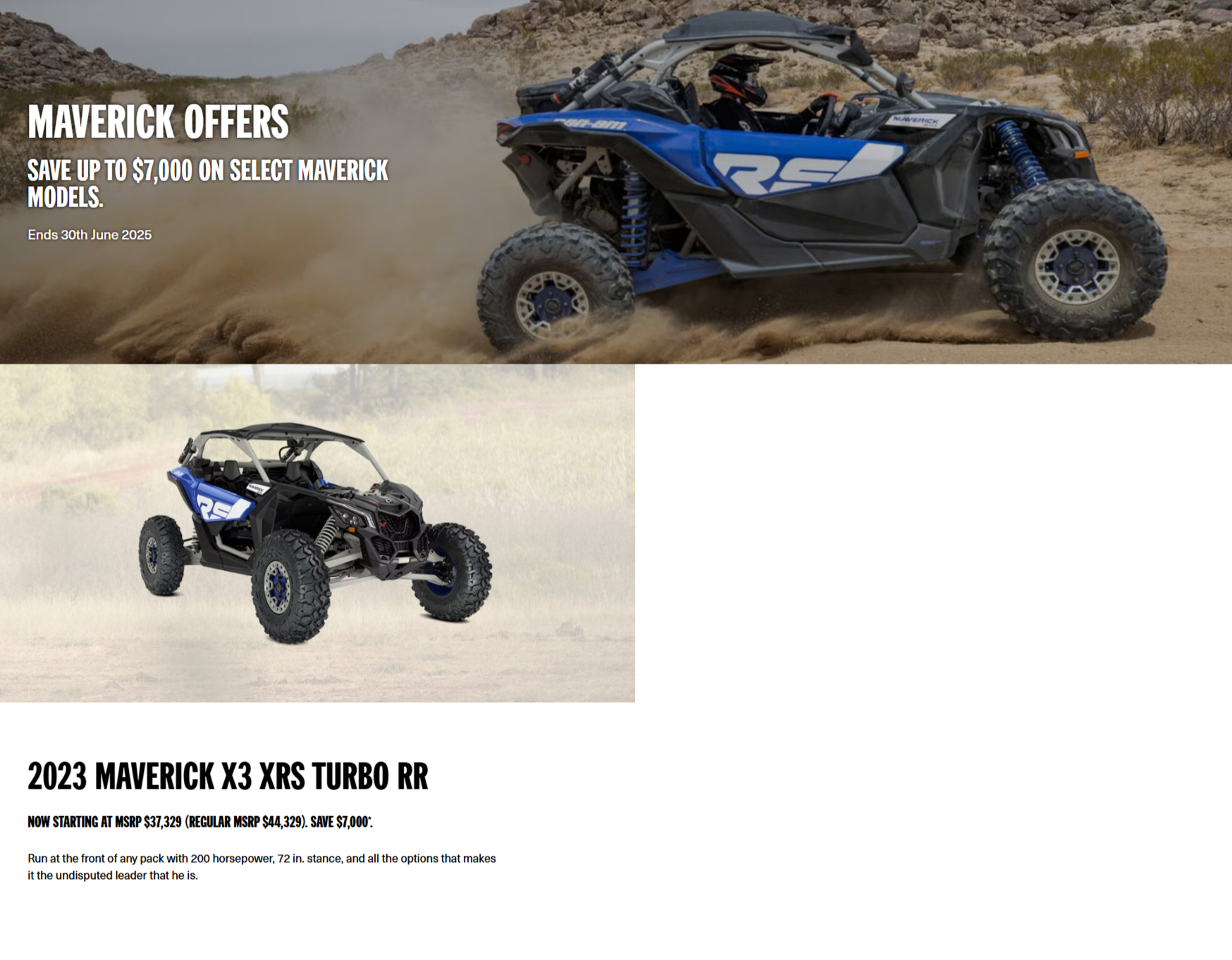Can-Am Maverick Offers